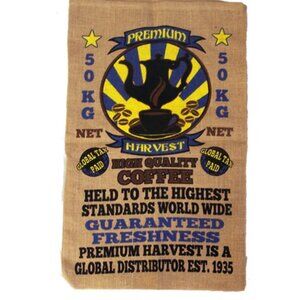 Premium Harvest Coffee Novelty Burlap Bag 💸